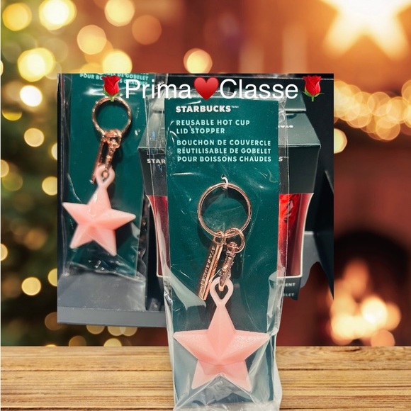 Starbucks Holiday Keychain Ornament Red , White Unicorn Prism & Star New 2023 - Picture 12 of 12